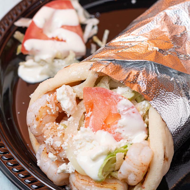 Shrimp Souvlakia Wrap photo
