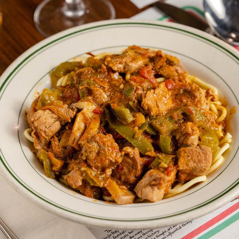 Spezzato over Spaghetti photo