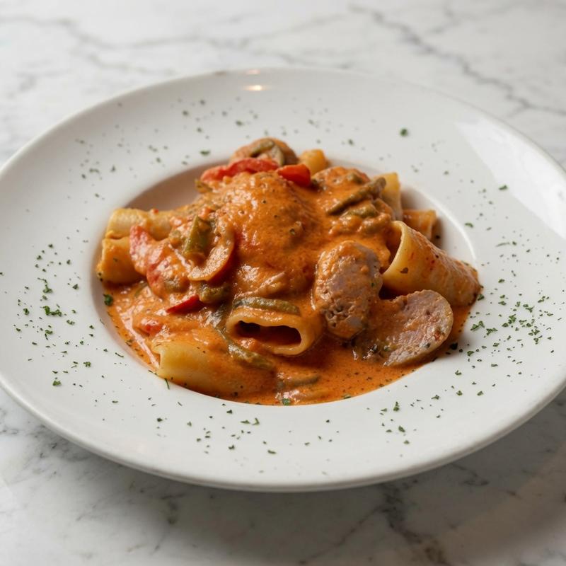 menu item 12 of 79, Paccheri Contadina