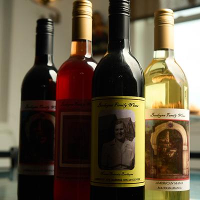 A selection of wines.