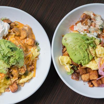Popeye Bowl and El matador dish plate, top view.