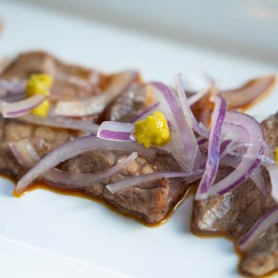 Wagyu Tenderloin Carpaccio.
