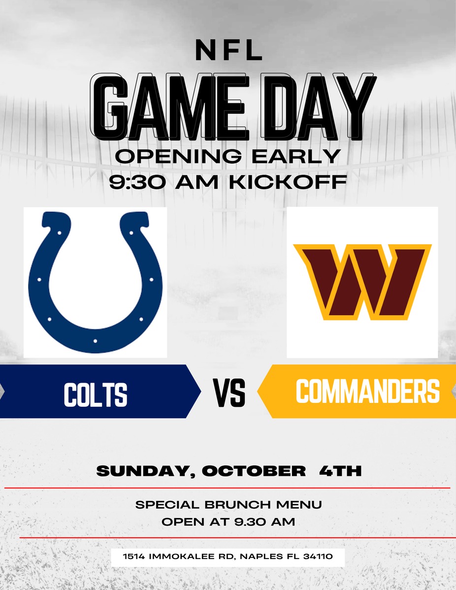 OPEN AT 9:30 AM FOR NFL FOOTBALL! event photo