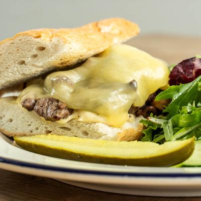 Steak Sandwich, close up