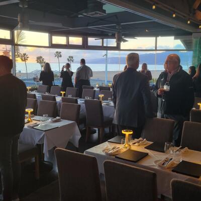 As everyone gathers, early guests can enjoy the views from every window..