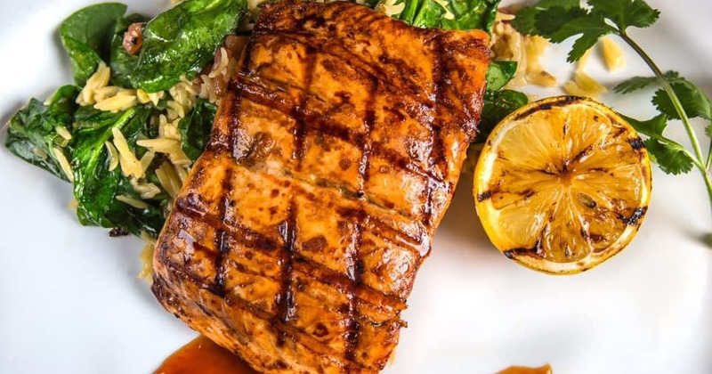 Grilled chicken dish