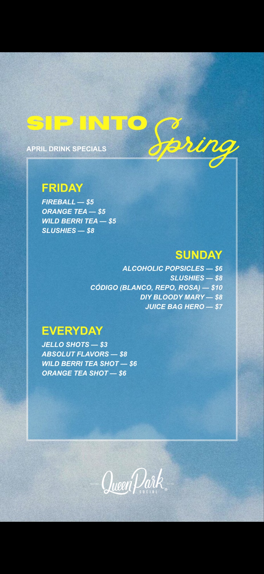 Weekly specials event photo