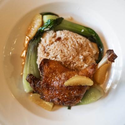 duck confit entree.