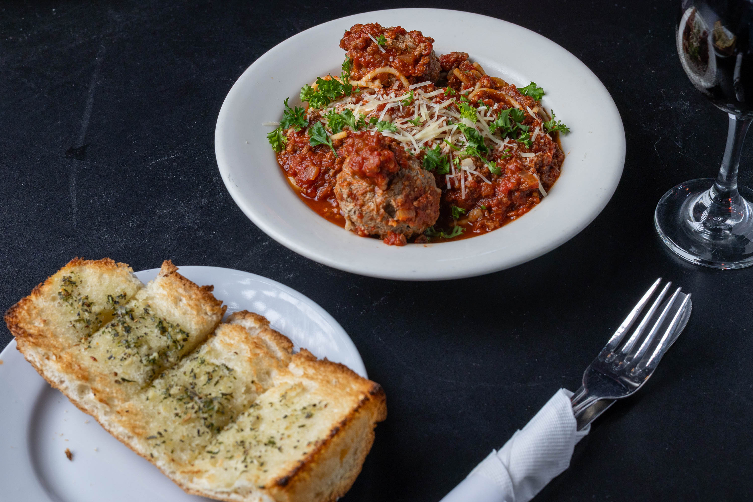 Spaghetti with One Meatball photo