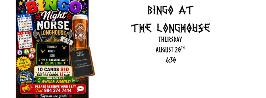 Bingo at the Longhouse event photo