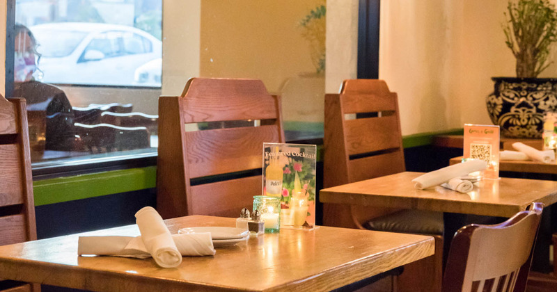 Interior, table set up