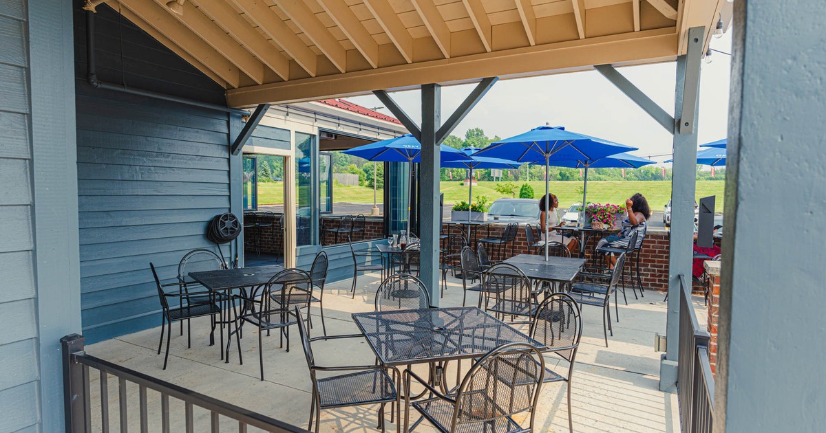 Exterior, tables and chairs