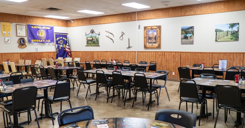 Spacious and cozy interior dining area