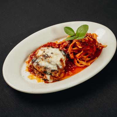 Eggplant Parmigiana.