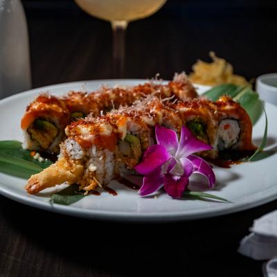 Salmon Dynamite Roll.