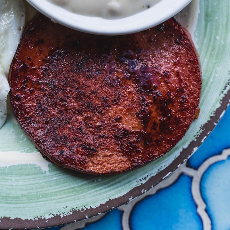 2 Eggs Fried Bologna photo