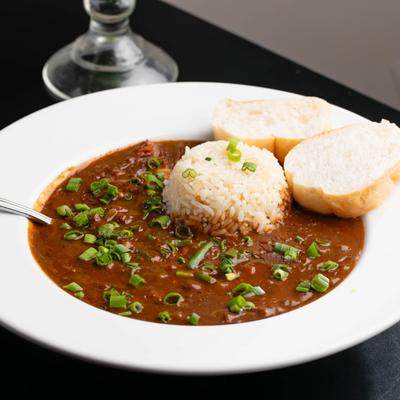 gumbo sausage shrimp cajun cocktails roanoke texas seafood.