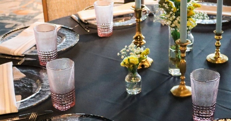 Table decorations and place settings