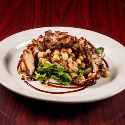 Grilled octopus.
