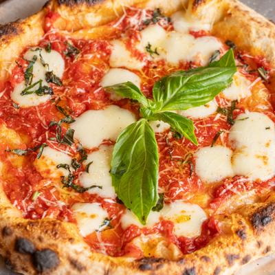 Personal pizza, closeup.