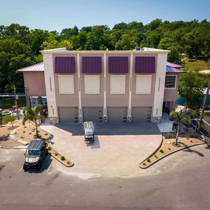 A far shot of a building which is a part of the resort.