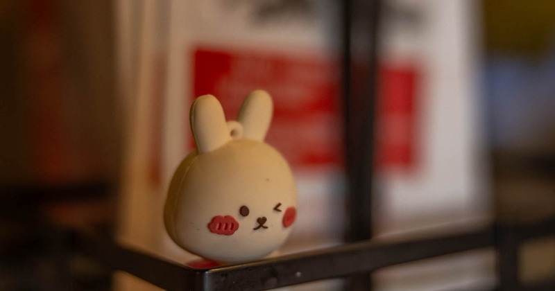 Decorated Bunny figure detail