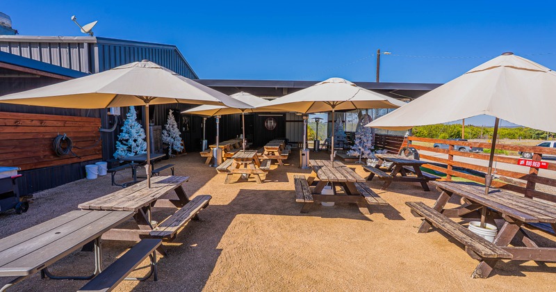 Outdoor seating area