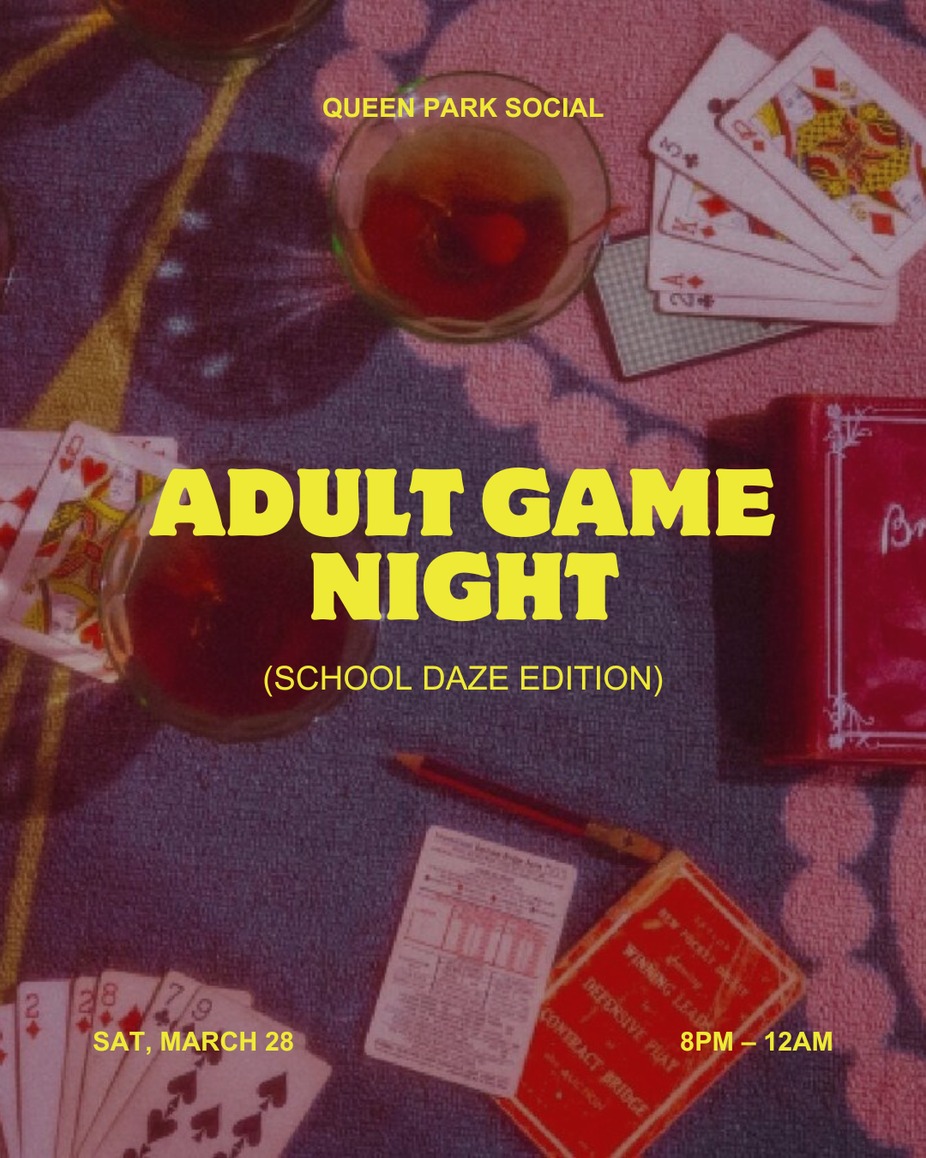 Adult Game Night!! (School Daze) event photo