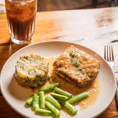 Pan seared Halibut plate