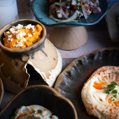 mezze and served humus.