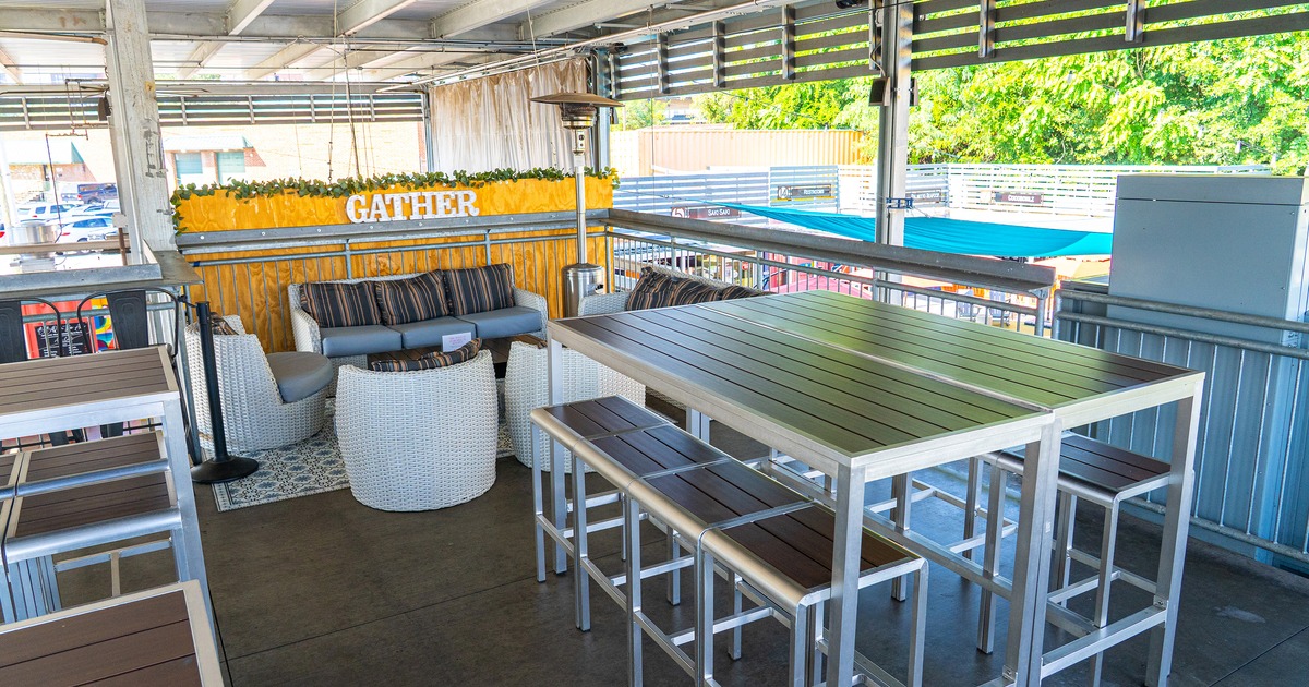 Small seating area upstairs