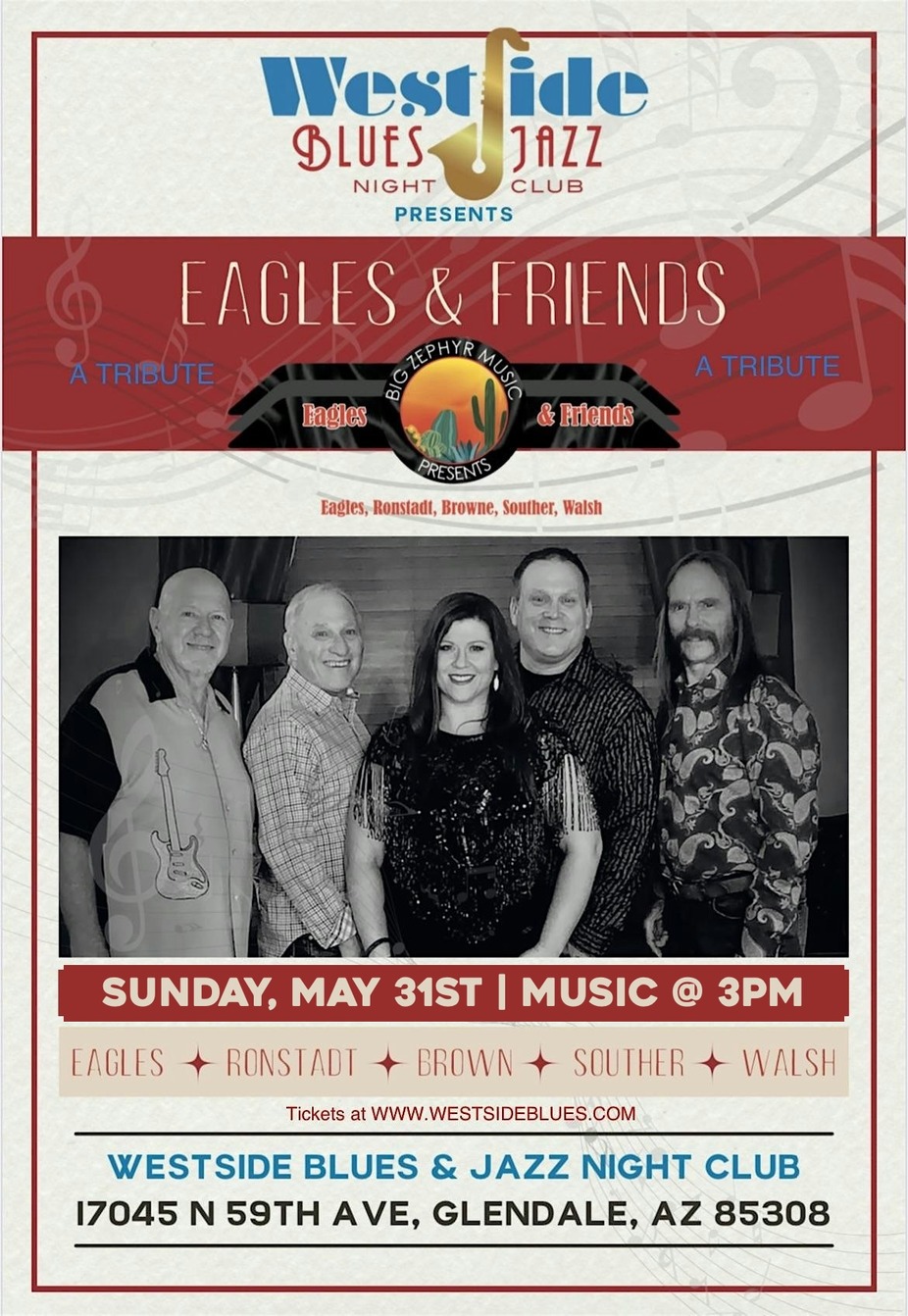 Big Zephyr Presents: a tribute to The Eagles, Linda Ronstadt, & Friends event photo