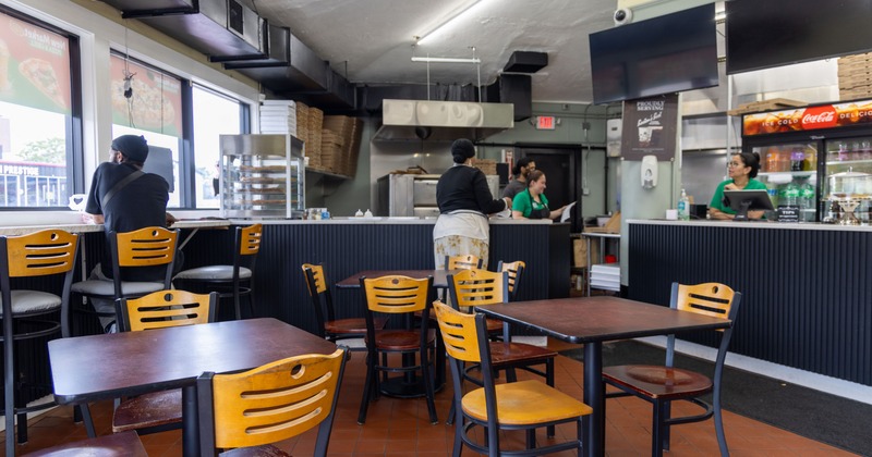 Interior, dining area