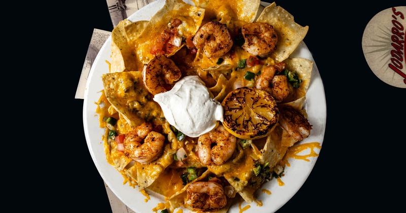 Shrimp nachos