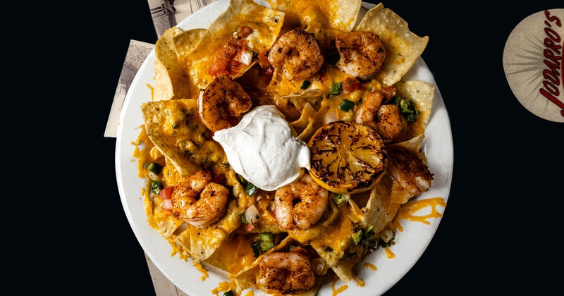 Shrimp nachos