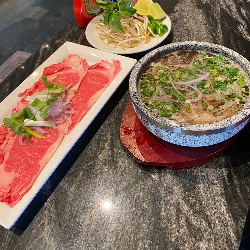 NEW!  Japanese A5 Wagyu Pho in a Hot Stone Bowl photo