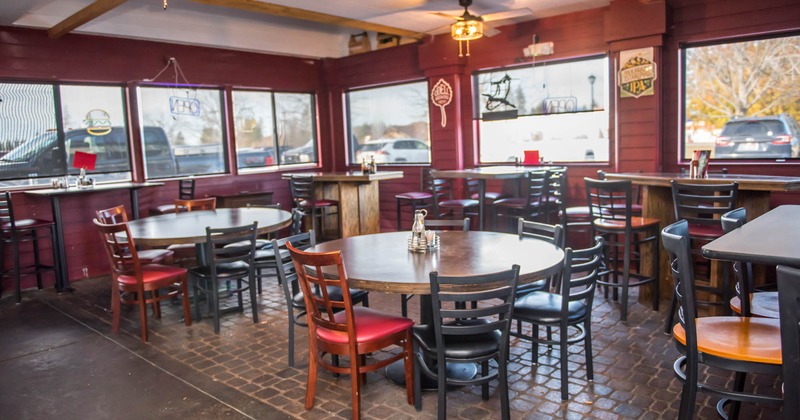 Interior with rounded tables