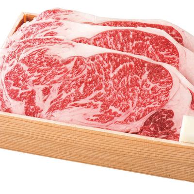 Wagyu sirloin steak.