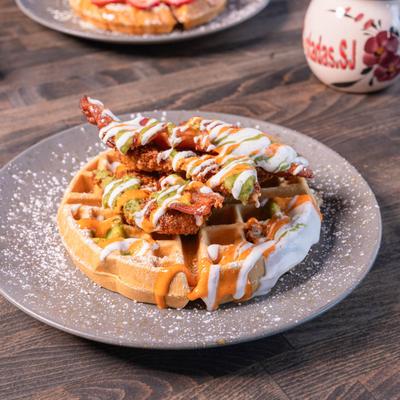 Chicken waffles.