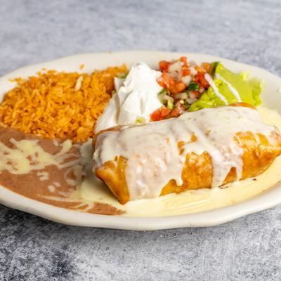 Chimichanga plate.