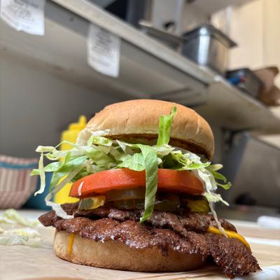 Double smash burger.