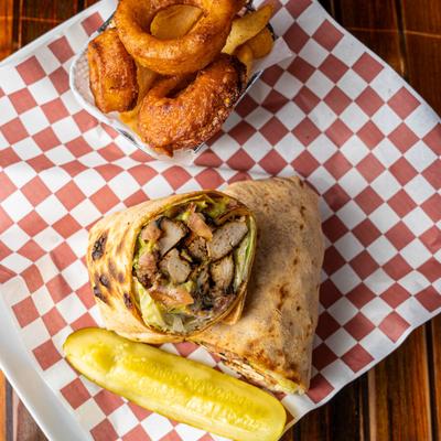 Chicken warp, top view.