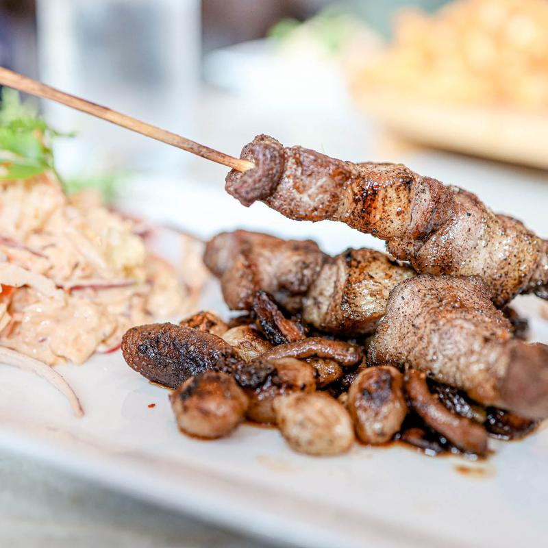 Pork Belly Bamboo Skewers photo