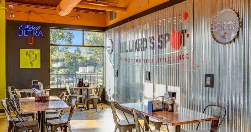 Dining tables ready for guests