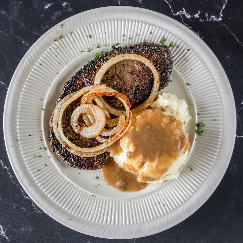 Grilled Beef Liver & Onions photo