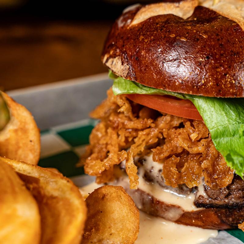 menu item 11 of 12, Beer Cheeseburger