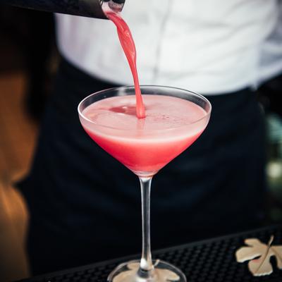 Raspberry Limoncello Martini.