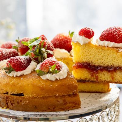 Victoria sponge cake.