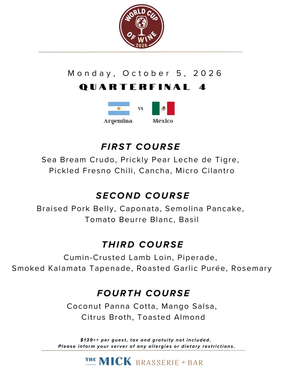 World Cup of Wine Argentina vs Mexico event