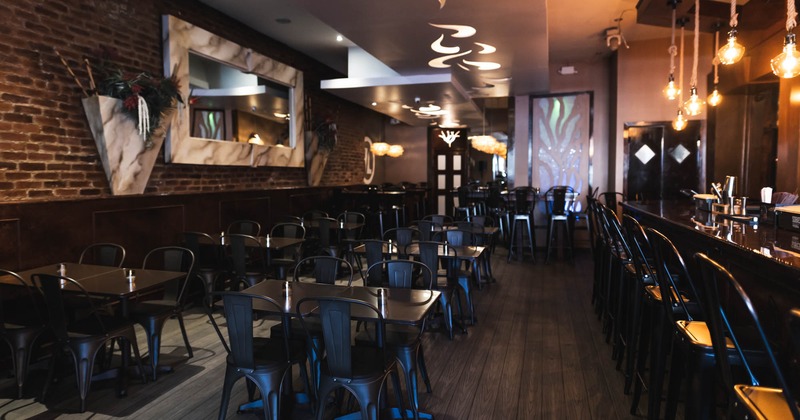 Interior, dining area